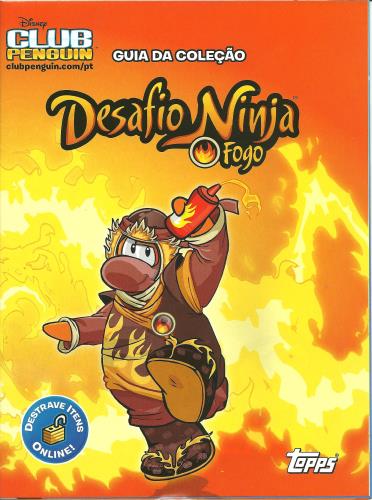 Cards Club Penguin 6 Cartas + 1 Adesivo Desafio Ninja Oficial