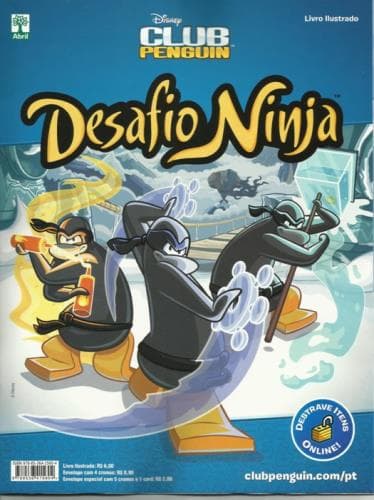 Club Penguin Desafio Ninja - Cards Abril
